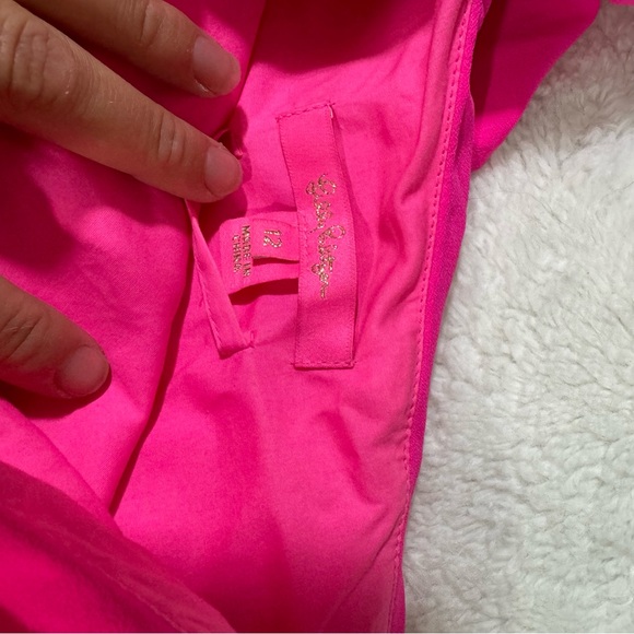 Lilly Pulitzer Lyra One Shoulder Jumpsuit Pink size 12 - Picture 7 of 9